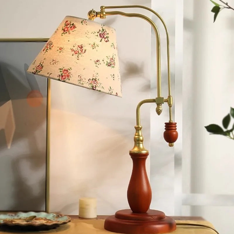 “Liglite handcrafted floral lamp for creative retro decor”