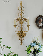 “Liglite statement gold wall sconce for classic decor”