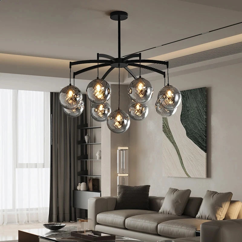“Liglite modern bubble chandelier for statement lighting in luxury homes”
