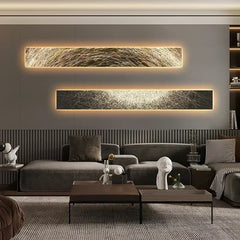 Aluminum alloy wall panel lamp designed for living room and hallway décor