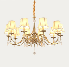 “Luxury gold chandelier for bedroom or dining area”