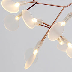 Contemporary branch-style ceiling pendant light with polished finish