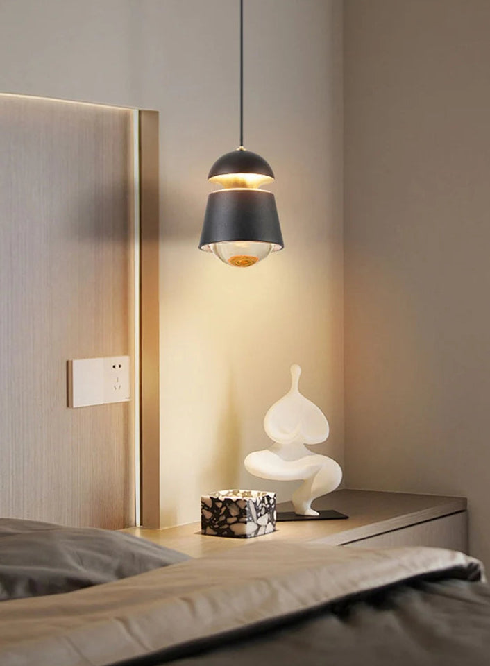 Bedroom pendant light with touch on off control for easy use