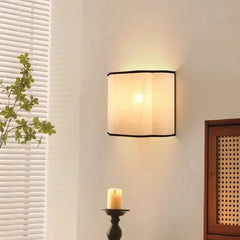 “Cozy fabric bedside sconce for bedroom or corridor, Parisian style”