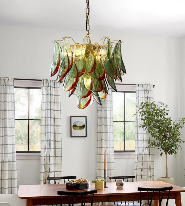 “Liglite modern vintage ceiling lamp with colorful glass”