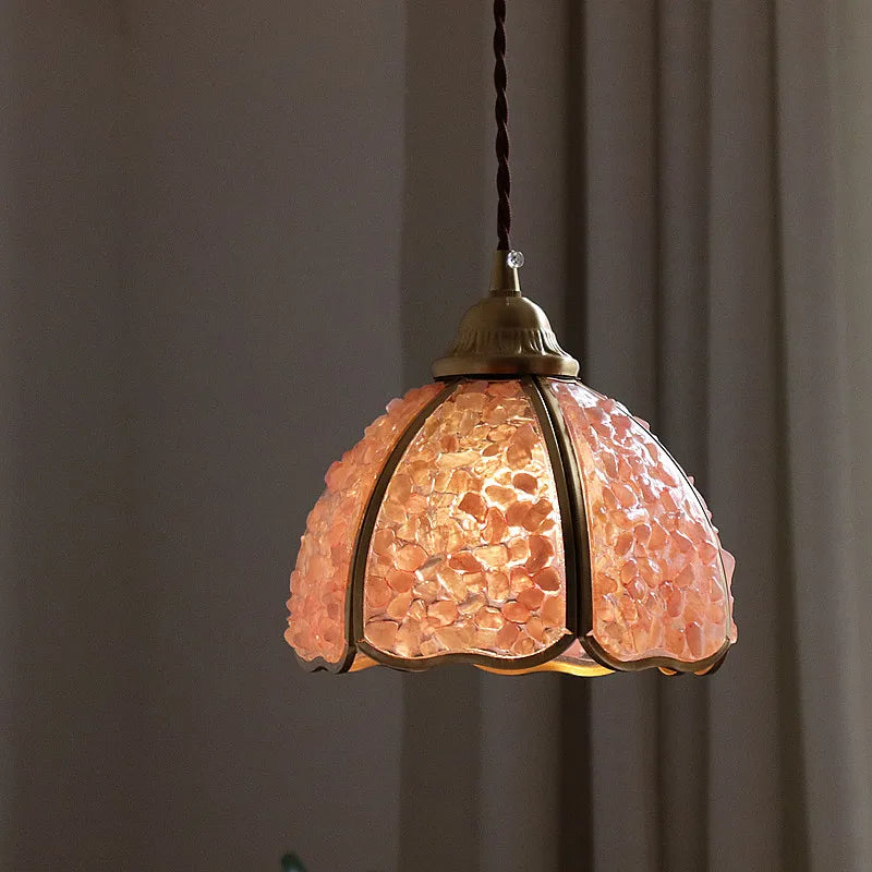 “Mosaic glass LED chandelier for hallway, sofa area, modern living decor”