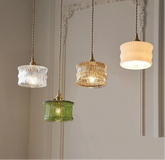 “Nordic ribbed glass pendant light for kitchens and restaurants”