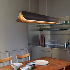 Post-modern cord pendant chandelier in aluminum for dining table illumination