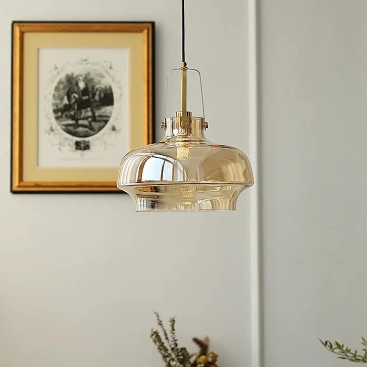 “Refined modern glass pendant light for elegant spaces”