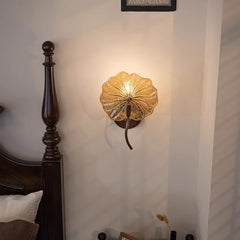 “Retro frosted glass wall sconce for bedroom accent lighting”