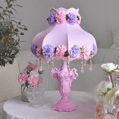 “Romantic floral wedding desk lamp for modern interiors”