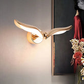 “Nordic seagull gold LED wall lamp for home interiors”