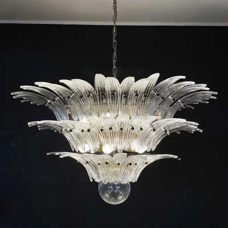 Decorative chandelier with a dark background