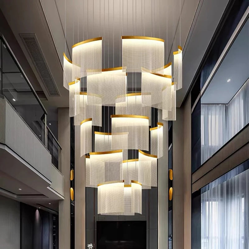“Statement acrylic chandelier for contemporary interiors”
