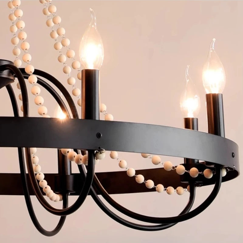 “Modern American style chandelier, energy-efficient LED, stylish statement ceiling lamp”