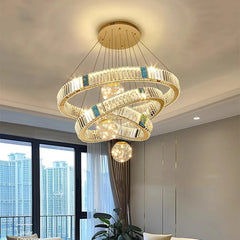 “Statement luxury crystal chandelier for living room”