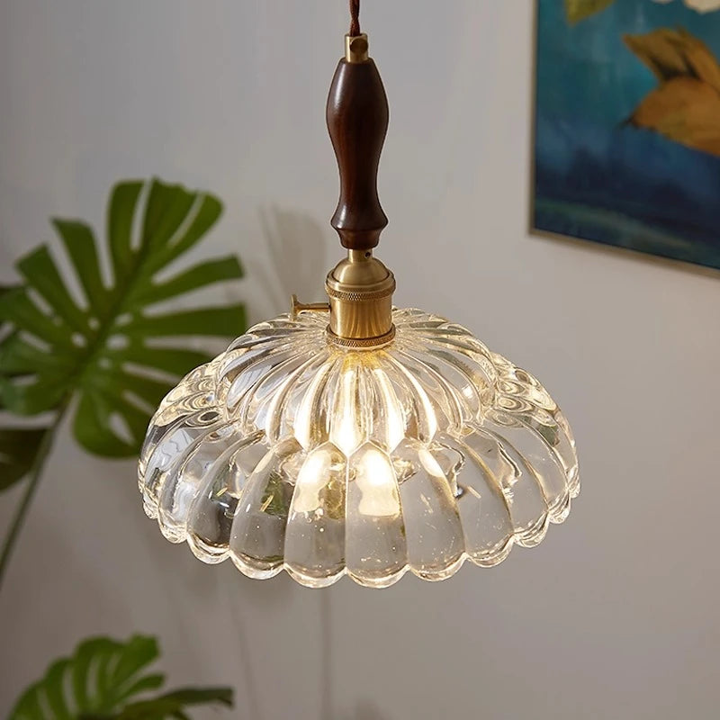 “Classic Japanese study pendant with plug-and-play adjustable height”