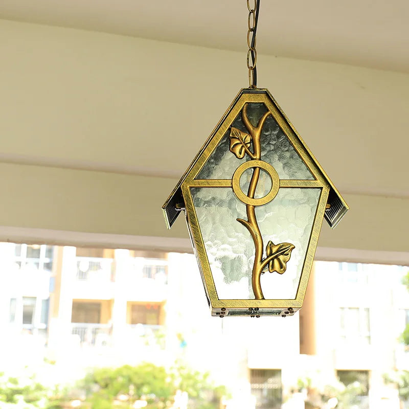 “Unique hanging birdhouse outdoor lantern for covered corridors”