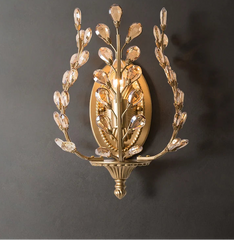 “Vintage brass wall lamp for bedroom side lighting”