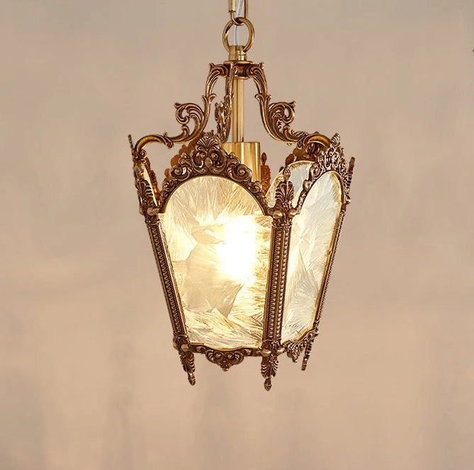 “Vintage bronze pendant lamp for hallway or bedroom”