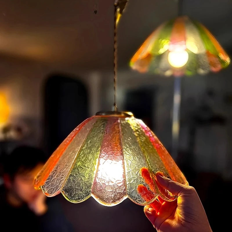 “Vintage corridor pendant with glass stone butterfly design, 3-year warranty”