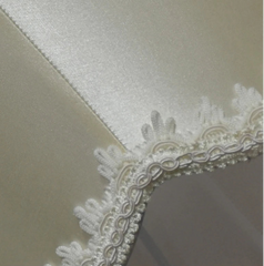 Cream Fabric Fringe Bell Lampshade Pendant Light