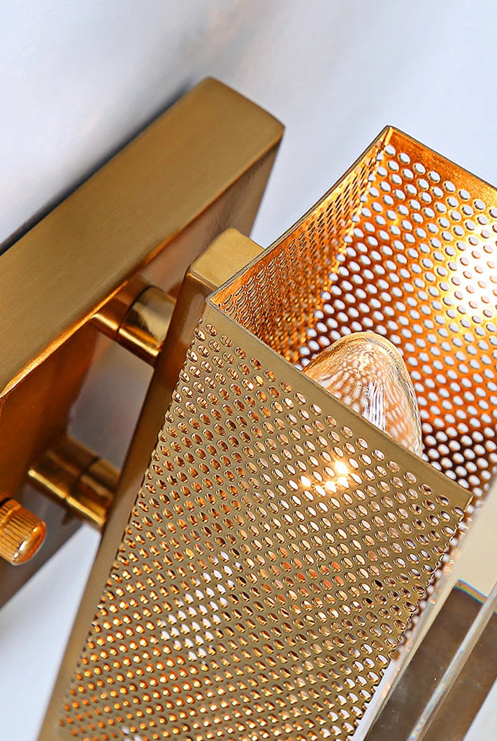 Gold textured rectangular object with a textured surface on a white background