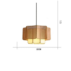 Rattan Woven Tiered Pendant Light Bohemian Style
