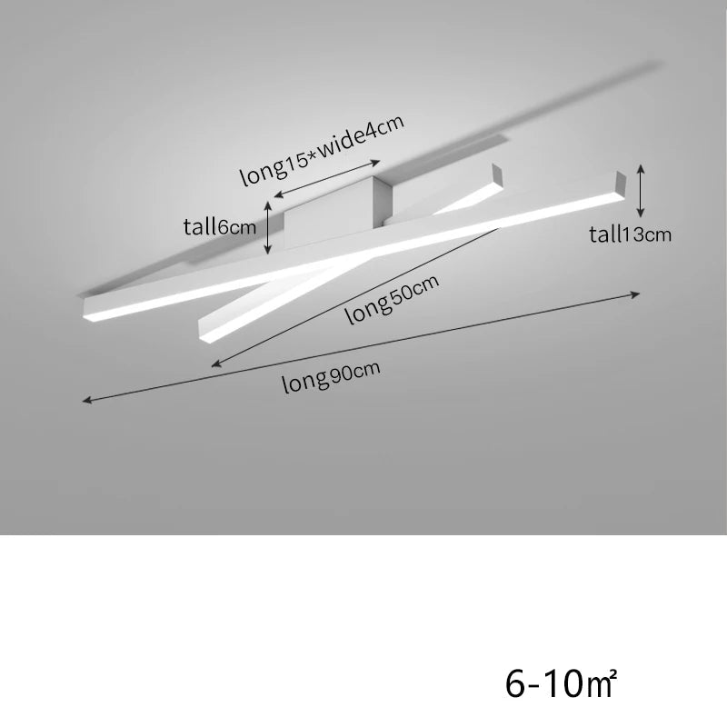 Ceiling light fixture with dimensions and power rating on a gray background