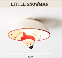Ceramic Rose Bud Flush Mount Ceiling Light with Frosted Bell Shades