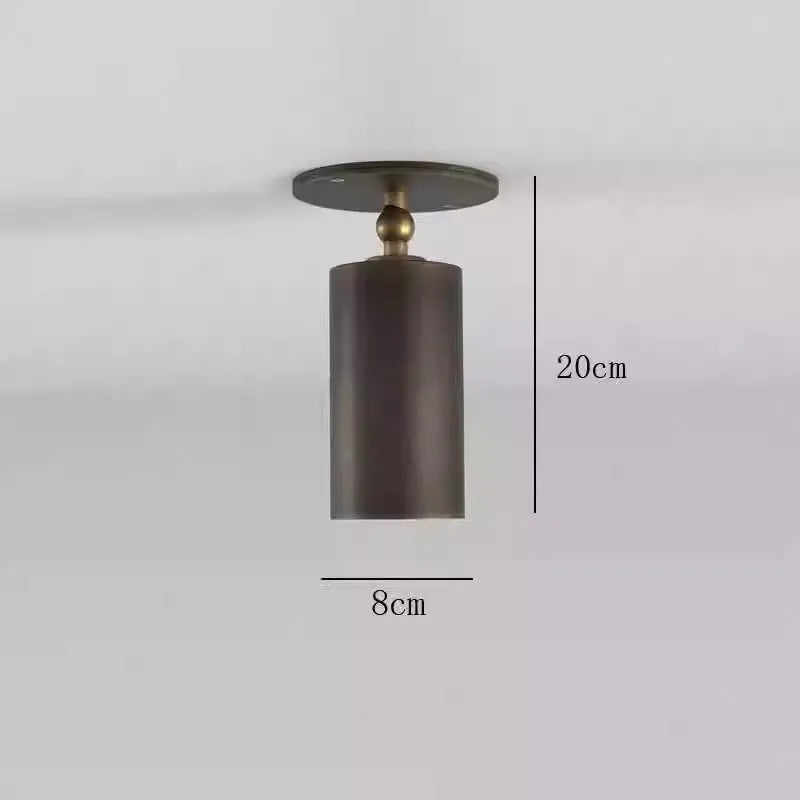 Ceiling light fixture with dimensions labeled on a plain background