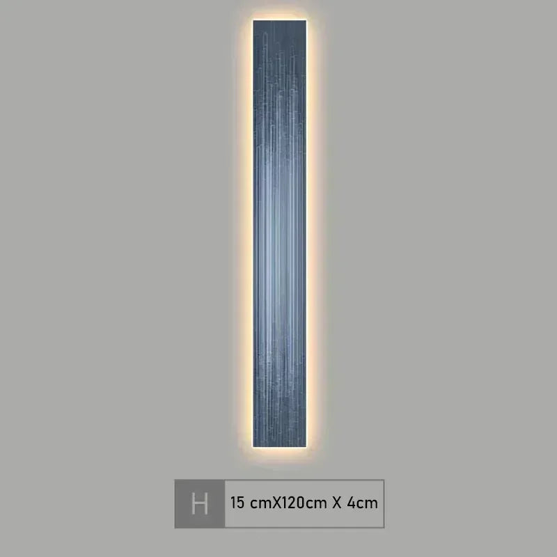 Modern wall-mounted light fixture on a gray background