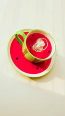 Watermelon Slice Ceramic Cup Flush Mount Ceiling Light Fixture