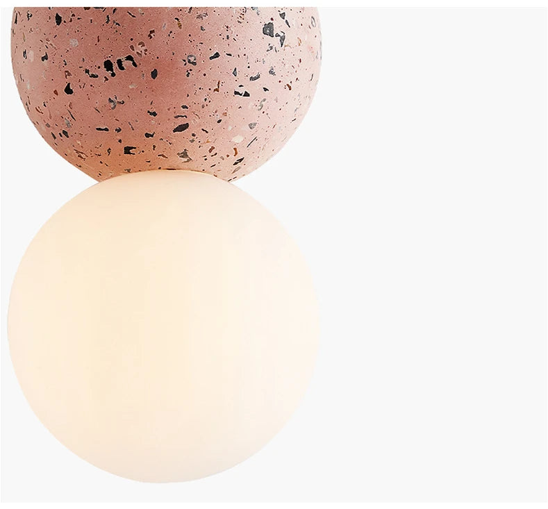 Ceramic bowl with terrazzo pattern on a white background