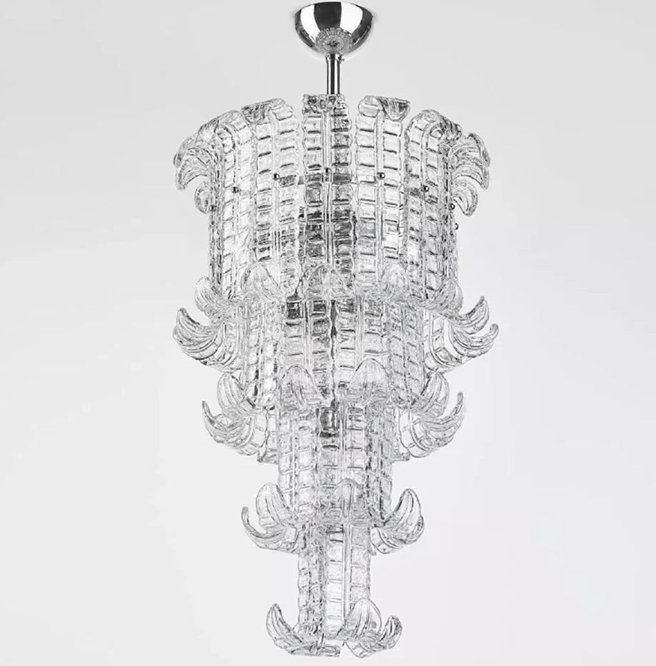 Crystal chandelier on a white background