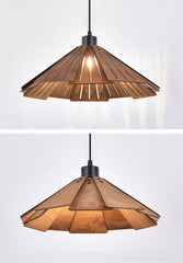 Modern Geometric Gold Pendant Light with Frosted Glass Shades