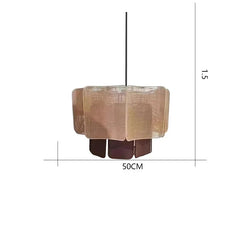 Rattan Woven Tiered Pendant Light Bohemian Style