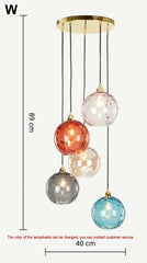 Textured Glass Globe Pendant Light with Gold Finish Metal Frame