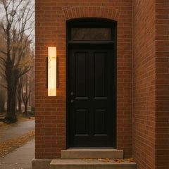 Modern Wall Sconce Waterproof Stainless Steel Marble Effect Light