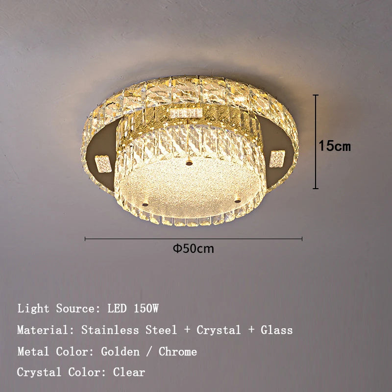 Ceiling light fixture with dimensions and specifications on a gray background