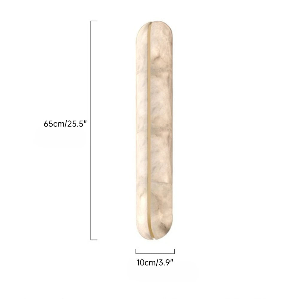 Wooden stick with measurements on a white background