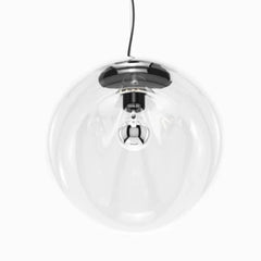 Amber Smoke Gray Glass Organic Shape Pendant Light