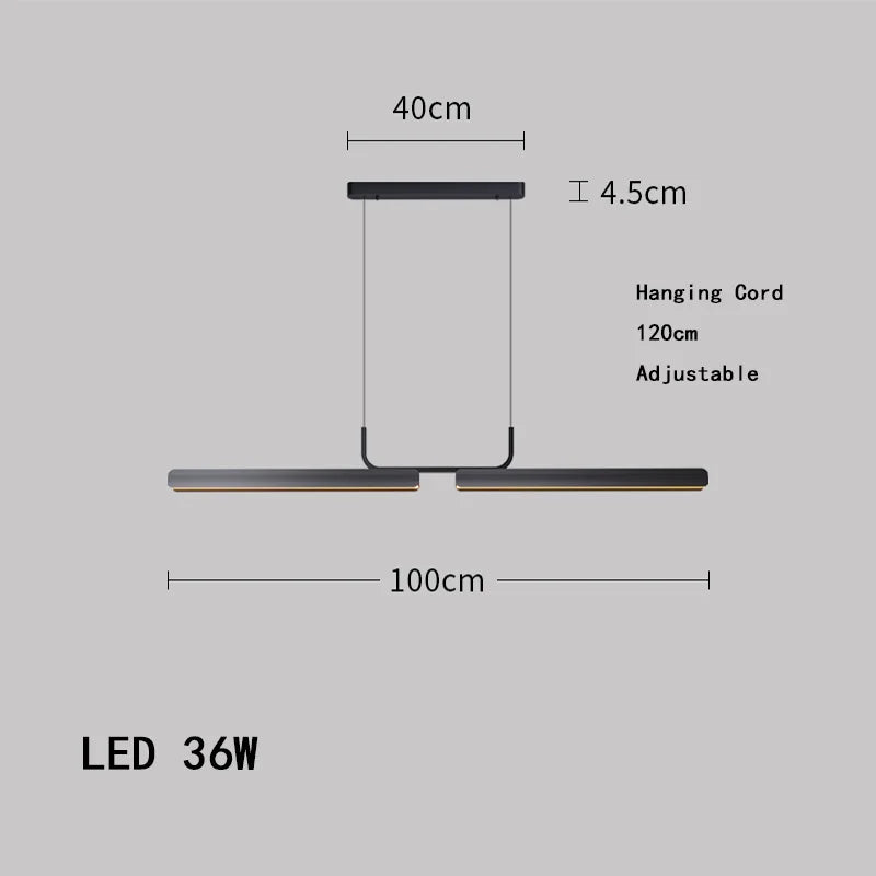 Measurement chart of a pendant light with dimensions on a gray background