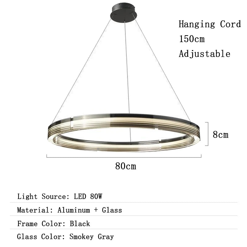 Chandelier with dimensions and specifications on a white background