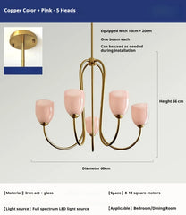 Gold Curved Arm Frosted Glass Pendant Chandelier Light Fixture
