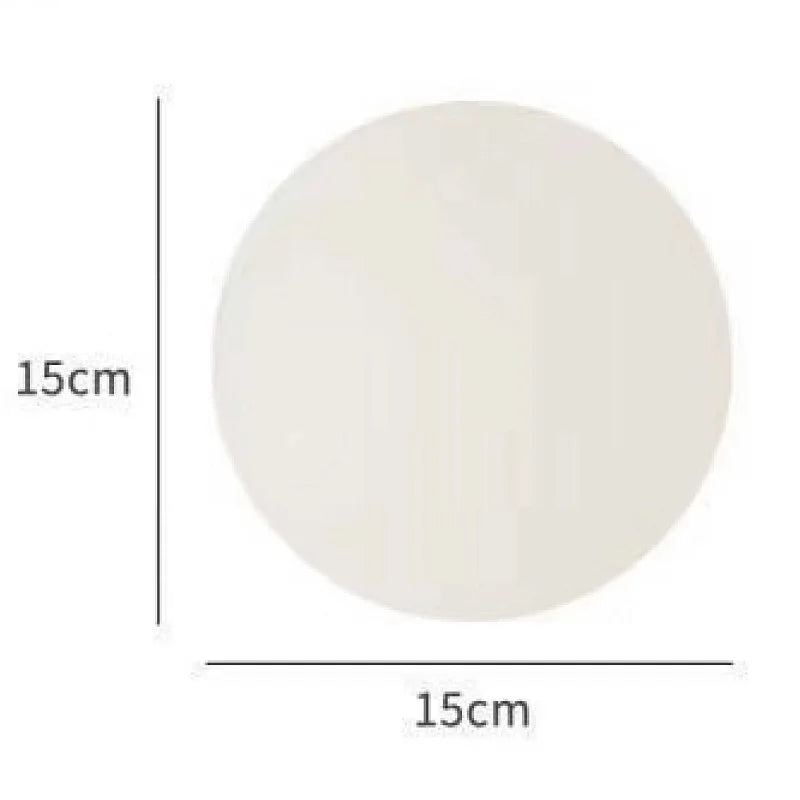 White sphere with dimensions labeled as 15cm on each side on a white background