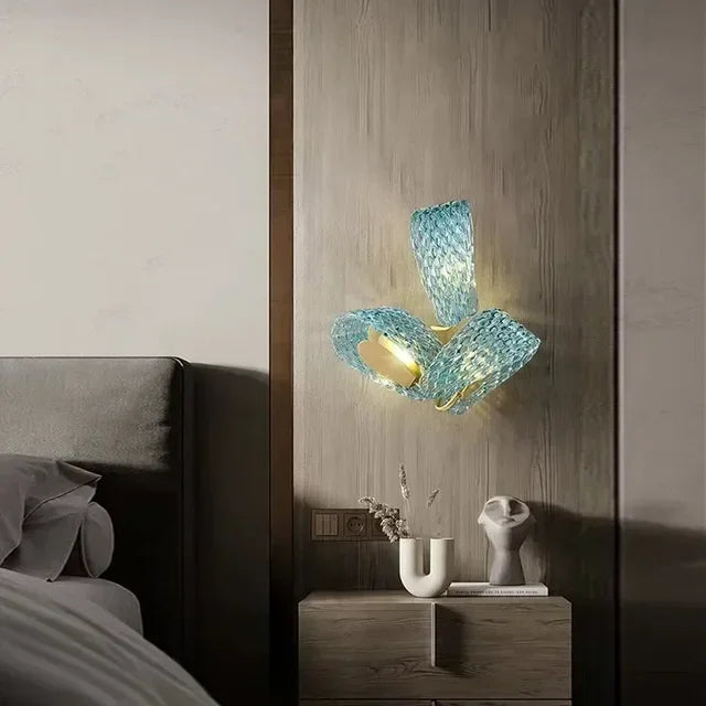 Modern wall-mounted light fixture in a bedroom setting