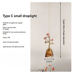 Gold Metal Chandelier with Rose Bud Accents and Frosted Glass Shades