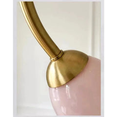 Brushed Gold Tulip Glass Chandelier Pendant Light
