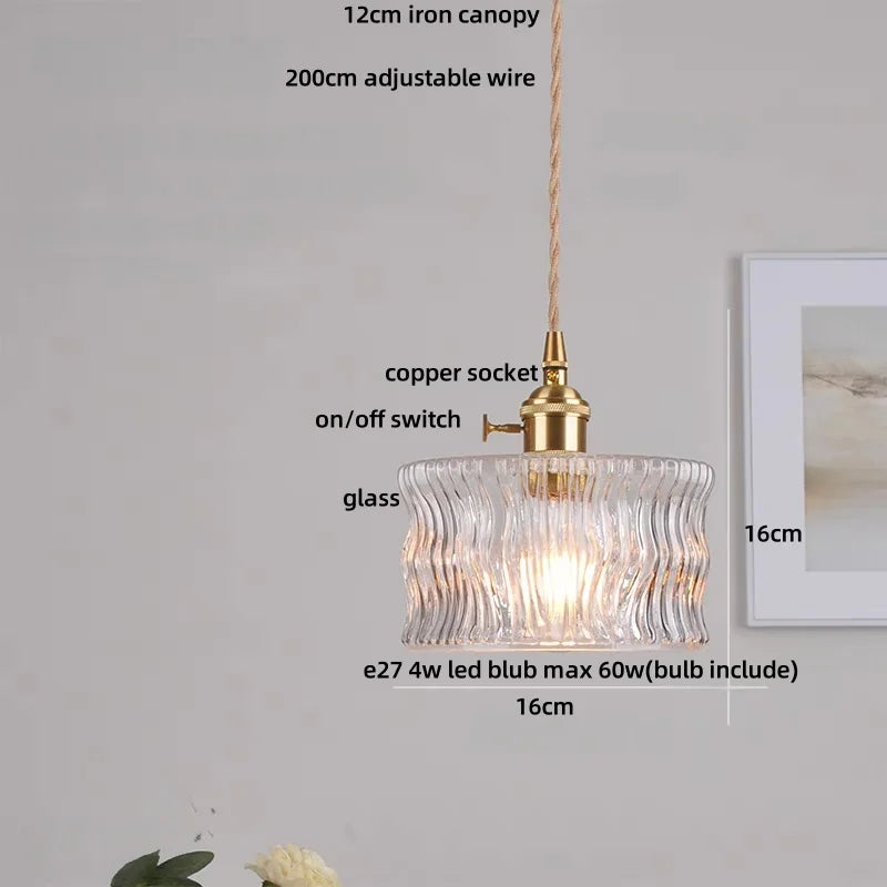 Pendant light with labeled components on a neutral background